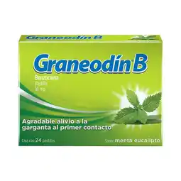 Farmacias Benavides 10 mg Benzocaína Sabor Menta-Eucalipto oferta