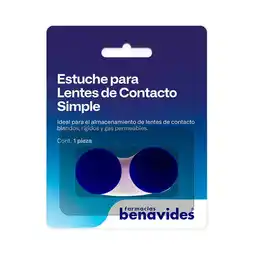 Farmacias Benavides Estuche para lentes de contacto simple oferta
