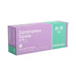 Farmacias Benavides 2.5 mg Zolmitriptano oferta