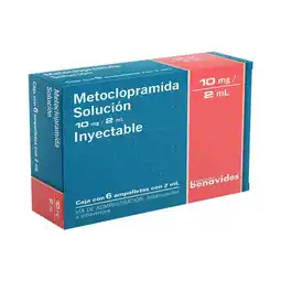 Farmacias Benavides 10 mg/2 ml Metoclopramida Solución Inyectable oferta