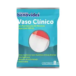 Farmacias Benavides Vaso Clínico Capacidad 100 ml oferta