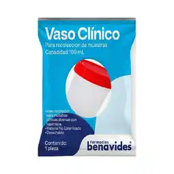 Farmacias Benavides Vaso Clínico Capacidad 100 ml oferta