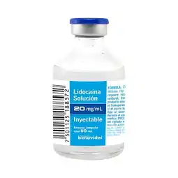 Farmacias Benavides 20 mg Lidocaína/ml Solución Inyectable oferta