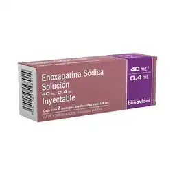Farmacias Benavides 40 mg/0.4 ml Enoxaparina Sódica oferta