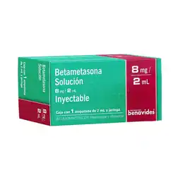 Farmacias Benavides 8 mg Betametasona/2 ml Solución Inyectable oferta