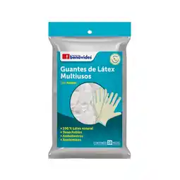 Farmacias Benavides Guantes de Látex Blancos Talla Mediana oferta