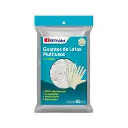 Farmacias Benavides Guantes de Látex Blancos Talla Mediana oferta