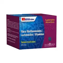 Farmacias Benavides 490 mg Bioflavonoides, Fibra, Lactobacilos oferta