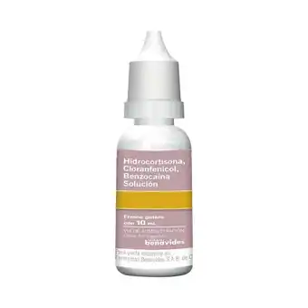Farmacias Benavides Benzocaína + Cloranfenicol + Hidrocortisona oferta