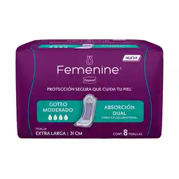 Farmacias YZA Depend Femenine Toalla Extra Lar 8 Pzas oferta