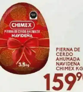Alsuper Pierna de cerdo ahumada navideña kg oferta