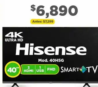 Bodega Aurrerá Smart tv hisense 4k 40pulg oferta