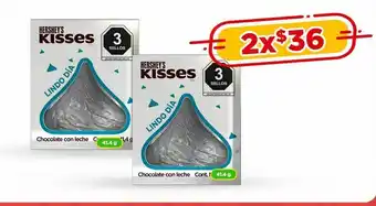 Bodega Aurrerá Hersheys kisses 41.4g oferta