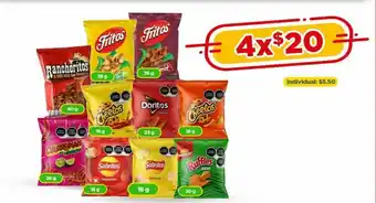 Bodega Aurrerá Fritos, rancheritos, cheetos variedad oferta