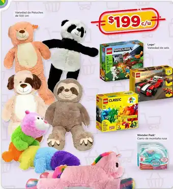 Bodega Aurrerá Variedad de peluches 100cm oferta