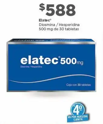 Elatec Diosmina/Hesperidina Tabletas 500mg