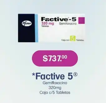 Factive 5 320mg tab caj c/5
