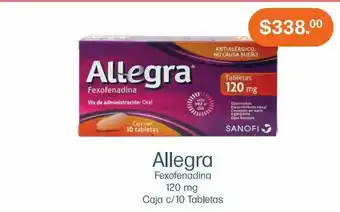 Allegra 120mg tab caj c/10