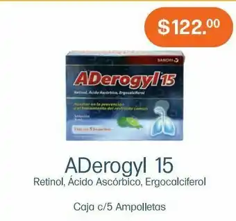 Farmacias Especializadas Aderogyl 15 amp 3ml caj c/5 oferta