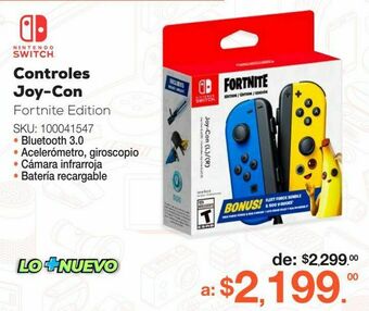 Controles joy-con fortnite edition / nintendo switch