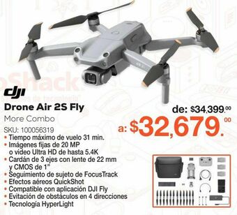 RadioShack Drone dji air 2s fly more combo / gris oferta