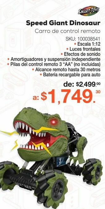 RadioShack Robot de control remoto smart toys speed giant dinosaur oferta