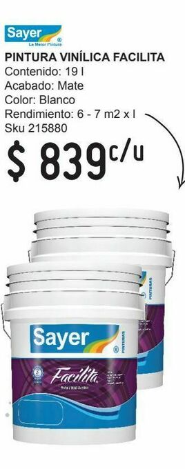 Sodimac Homecenter Pintura vinílica facilita oferta