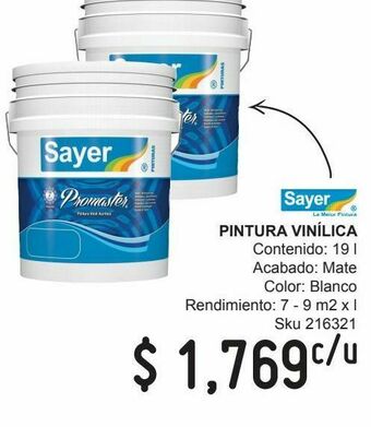 Sodimac Homecenter Pintura vinílica oferta