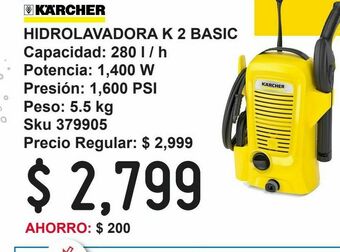 Sodimac Homecenter Hidrolavadora k 2 basic oferta