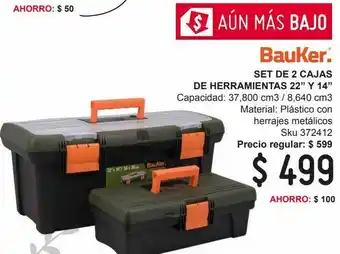 Set de 2 cajas de herramientas 22" y 14"