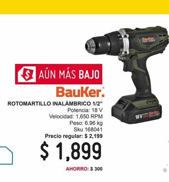 Sodimac Homecenter Rotomartillo inalámbrico 1/2" oferta