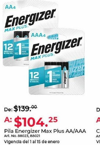 Pilas energizer