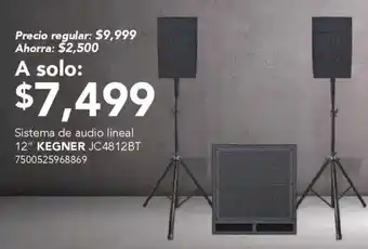 Kegner sistema de audio lineal 12"