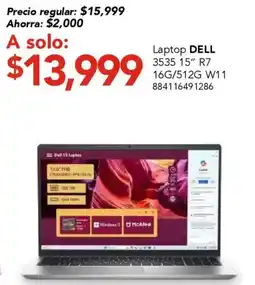 City Club Dell Laptop 15" R7 oferta