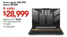 City Club ASUS TUF Gaming Laptop 15.6" oferta