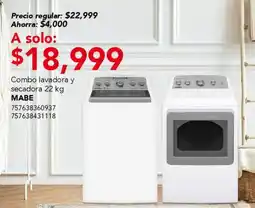 City Club Mabe lavadora + secadora oferta