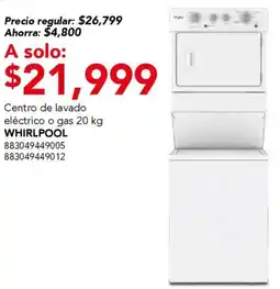 City Club Whirlpool centro de lavado electrico o gas oferta