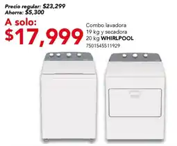 City Club Whirlpool lavadora + secadora oferta