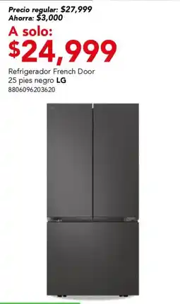 City Club LG refrigerador french door 25 pies oferta