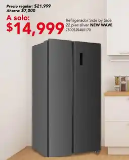 City Club New Wave refrigerador side by side 22 pies oferta