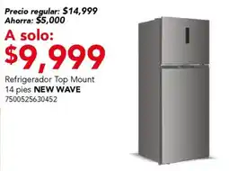 City Club New Wave refrigerador top mount 14 pies oferta