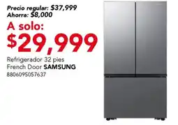 City Club Samsung refrigerador french door 32 piesRefrigerador 32 pies oferta