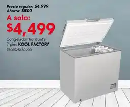 City Club Kool Factory congeladro horizontal 7 pies oferta