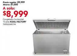City Club Kool Factory congelador horizontal 13 pies oferta