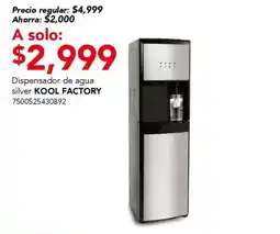 City Club Kool Factory dispensador de agua silver oferta