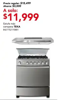 City Club Teka estufa mas campana oferta