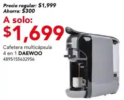 City Club Daewoo cafetera multicapsula 4 en 1 oferta