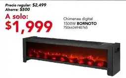 City Club Bornoto chimenea digital 1500W oferta