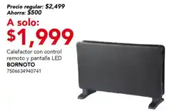 City Club Bornoto calefactor con control remoto y pantalla LED oferta