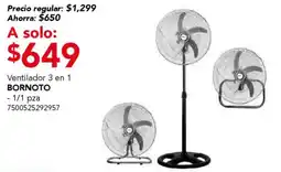 City Club Bornoto ventilador 3 en 1 oferta